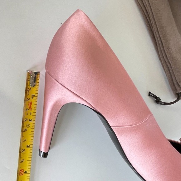 Bottega Veneta 454350 Women's Crepe Satin Stiletto shoe Pastel Pink Sz. 39 - Picture 7 of 15
